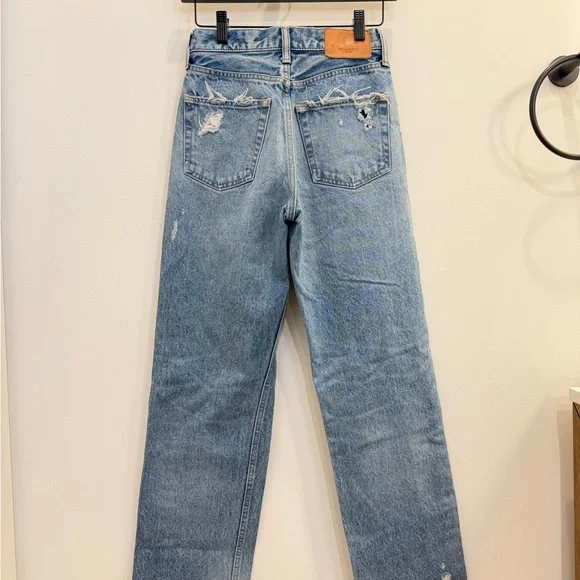 Moussy Vintage Faded Blue Denim Jeans - Picture 3 of 7